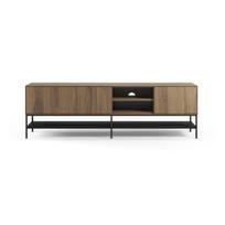 Natūralios spalvos TV spintelė iš ąžuolo 180x55x35 cm Amira – Marckeric