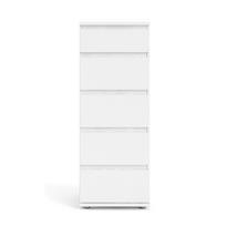 Aukšta šoninė spintelė baltos spalvos 40x107 cm Nova – Tvilum