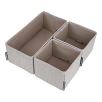 3 smėlio spalvos daiktadėžių rinkinys Bigso Box of Sweden Drawer
