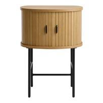 Natūralios spalvos naktinis staliukas Nola – Unique Furniture