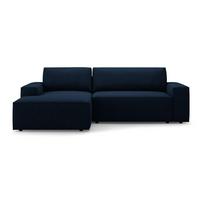 Iš boucle sulankstoma kampinė sofa tamsiai mėlynos spalvos (su kairiuoju kampu) Jodie – Micadoni Home