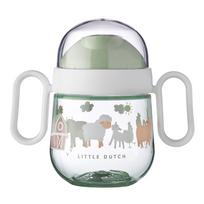 Iš tritano vaikiškas puodelis šviesiai žalios spalvos 200 ml Little farm – Mepal