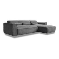 Kampinė sofa pilkos spalvos (su dešiniuoju kampu) Flex Felix – Miuform