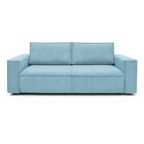 Mėtų spalvos iš kordinio velveto sulankstoma/su sandėliavimo vieta sofa 245 cm Nihad – Bobochic Paris