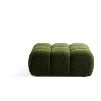 Iš boucle modulinė taburetė žalios spalvos Bellis – Micadoni Home