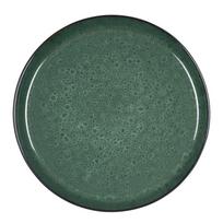 Žalios spalvos/juodos spalvos iš akmens masės lėkštė ø 27 cm Gastro Green/Black – Bitz