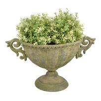 Metalinis platus gėlių vazonas Esschert Design