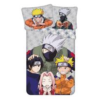Iš medvilnės viengulė vaikiška patalynė 140x200 cm Naruto "Grey" – Jerry Fabrics