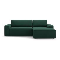 Sulankstoma kampinė sofa žalios spalvos (su dešiniuoju kampu) Jodie – Micadoni Home