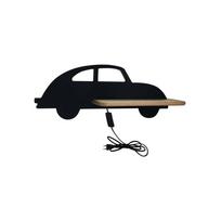 Juodas vaikiškas šviestuvas Car - Candellux Lighting
