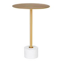 Iš metalo apvalios formos šoninis stalas ø 41 cm Lecco – House Nordic