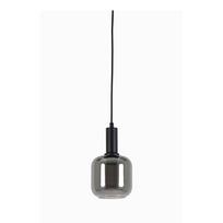 Pilkas lubinis šviestuvas su stikliniu gaubtu ø 21 cm Lekar - Light & Living