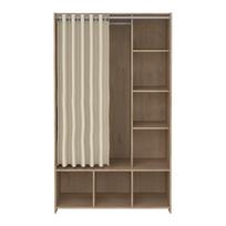 Drabužių spinta baltos spalvos/smėlio spalvos iš ąžuolo 105x180 cm Kit – Tvilum