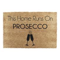 Iš kokoso pluošto grindų kilimėlis 40x60 cm This Home Runs On Prosecco – Artsy Doormats