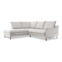 Sulankstoma kampinė sofa smėlio spalvos (su kairiuoju kampu) Charming Charlie – Miuform