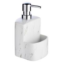 Baltas keraminis muilo dozatorius Weko Festival Marble, 380 ml