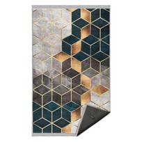 Skalbiamas kilimas baltos spalvos/smaragdinės spalvos 80x140 cm – Mila Home