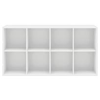 Baltos spalvos modulinė lentynų sistema 136x69 cm Mistral Kubus - Hammel Furniture