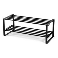 Juodos spalvos iš metalo spintelė batams 70x29x27 cm Rex – Spinder Design