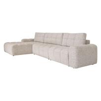 Smėlio spalvos sulankstoma/su sandėliavimo vieta modulinė kampinė sofa (su kairiuoju kampu) Lulu – Miuform