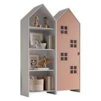 Atvira vaikiška spinta baltos spalvos/rožinės spalvos 115x171,5 cm CASAMI BRUGES – Vipack