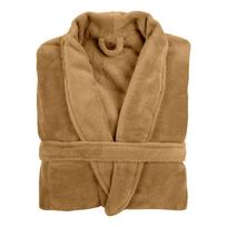 Garstyčių spalvos iš mikropliušo chalatas L/XL Cozy – Tiseco Home Studio