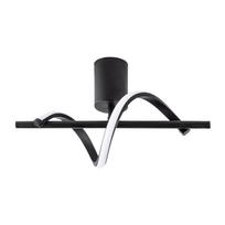 Juodos spalvos lubinis šviestuvas LED 7x41 cm Likma – Opviq lights