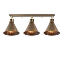 Bronzinės spalvos lubinis šviestuvas ø 20 cm su metaliniu gaubtu Tramino – Opviq lights