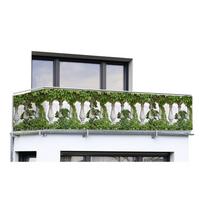 Žalias plastikinis balkono ekranas 500x85 cm - Maximex