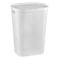Skalbinių krepšys iš plastiko baltos spalvos 60 l Infinity – Curver