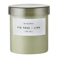 Aromatinė žvakė iš sojų vaško degimo laikas 45 h Valoa Fig Tree – Lime – Blomus