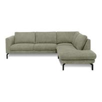 Kampinė sofa šviesiai žalios spalvos (su dešiniuoju kampu) Gomero – Scandic
