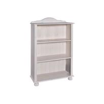 Iš pušies masyvo knygų spinta baltos spalvos 77x116 cm Ella – Støraa