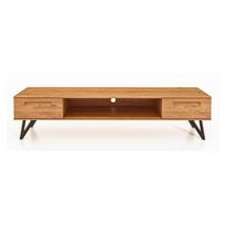 Ąžuolinis TV staliukas 182x42 cm Golo - The Beds
