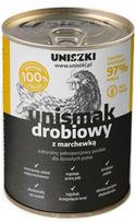 Usorteret UNISZKI Unismak vištiena su morkomis - šlapias šunų maistas - 410g