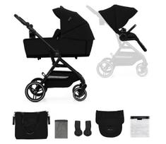 KINDERKRAFT SELECT - Kombinuotas vežimėlis 2in1 YOXI Pure juoda