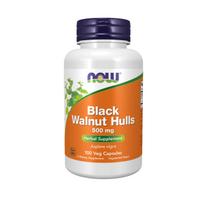 NOW Black Walnut Hulls 500mg 100 Kapsulių