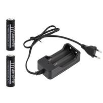 Blackmoon LC5 charger set with 2 x 18650 6000mAh batteries.
