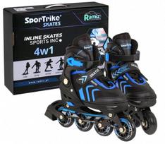 Riedučiai SporTrike Skates 4in1, mėlyni