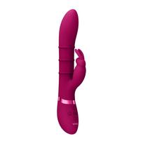 VIVE by Shots VIVE Sora Up & Down 3-Ring Intimate Device, G-Spot Rabbit, Pink