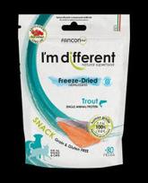 I'm Different liofilizuoti - šaltyje džiovinti upėtakio skanėstai šunims ir katėms, 40 g