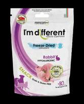 I'm Different liofilizuoti - šaltyje džiovinti triušienos skanėstai šunims ir katėms, 40 g