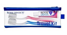 ROYAL DENTA kelionių rinkinys SENSITIVE: dantų pasta + 2 dantų šepetėliai
