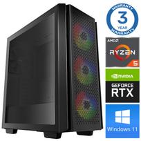 INTOP Ryzen 5 5600X 16GB 480GB SSD M.2 NVME RTX 5060 8GB WIN11 Pro