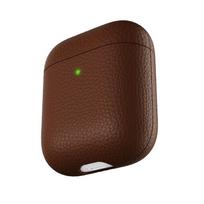 KeyBudz PodSkinz Artisan Series Leather Case for AirPods 3 - Natural Brown
