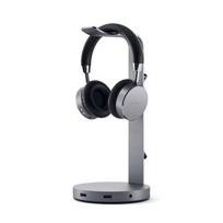 Satechi Aluminum Headphone Stand with Built-in USB Hub – Space Gray