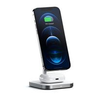 Satechi Magnetic 2-in-1 Charging Stand — A magnetic dual wireless charging dock for iPhone 12/13/14 and AirPods Pro