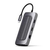 Satechi USB-C Multiport MX Adapter with Dual 4K HDMI, 100W PD, USB Hub, and Ethernet for M1 Macs and USB-C Laptops