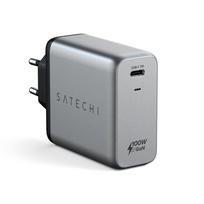 Satechi 100W GaN USB-C wall charger for fast PD charging of MacBooks, iPads, iPhones, and other USB-C devices