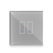 Iotty Smart Switch Faceplate, 2-gang - Grey